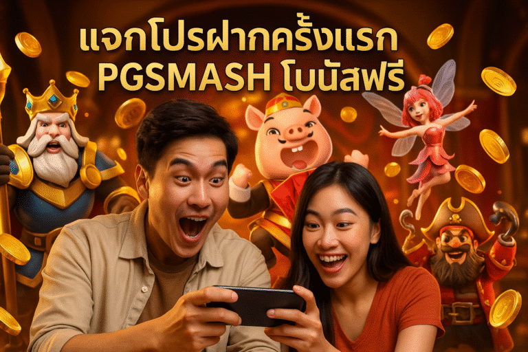แจกโปรฝากครั้งแรก PGSMASH โบนัสฟรี